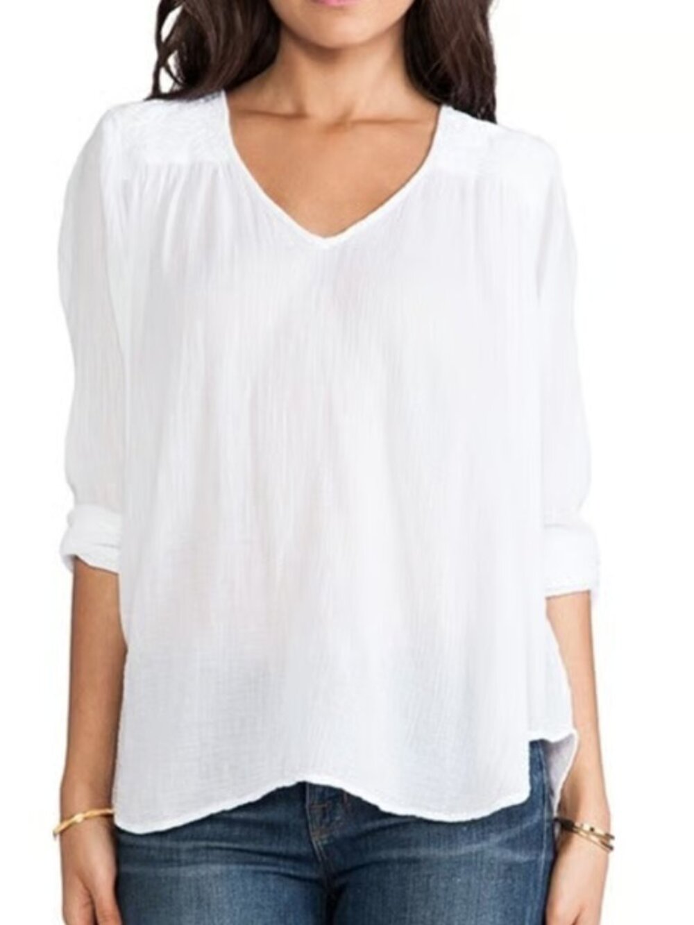 CURRENT/ELLIOTT Picnic Sugar Crochet Blouse